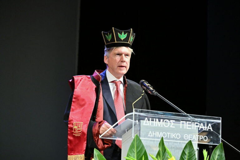 Αλέξανδρος Σαρρηγεωργίου: Επίτιμος Διδάκτορας του Πανεπιστημίου Πειραιώς για την επιχειρηματική του προσφορά