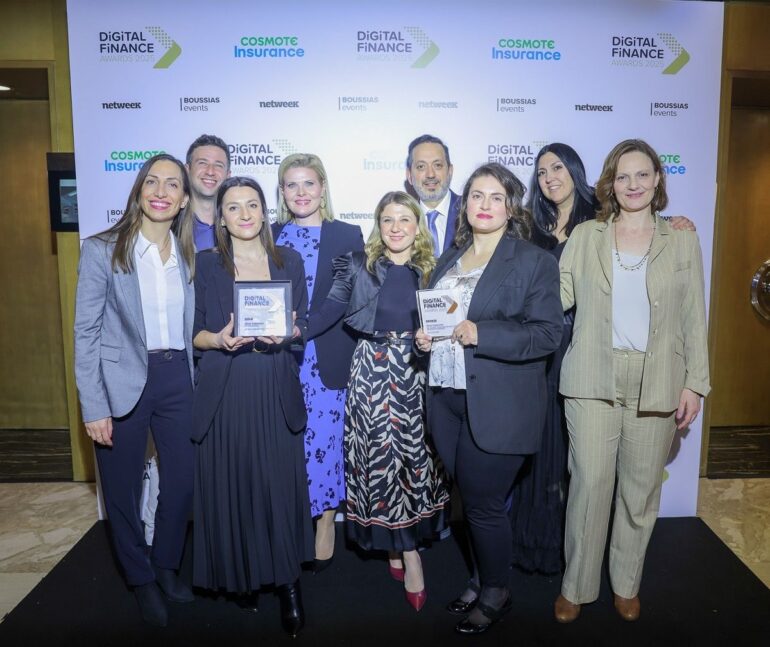 Διπλή διάκριση για την Εθνική Ασφαλιστική στα Digital Finance Awards 2025