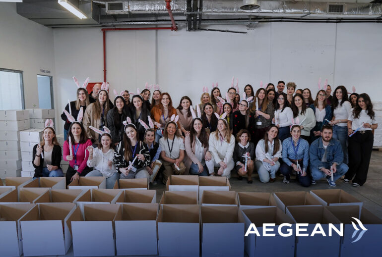 Μια ακόμη πασχαλινή δράση αλληλεγγύης από την εθελοντική ομάδα εργαζομένων της AEGEAN