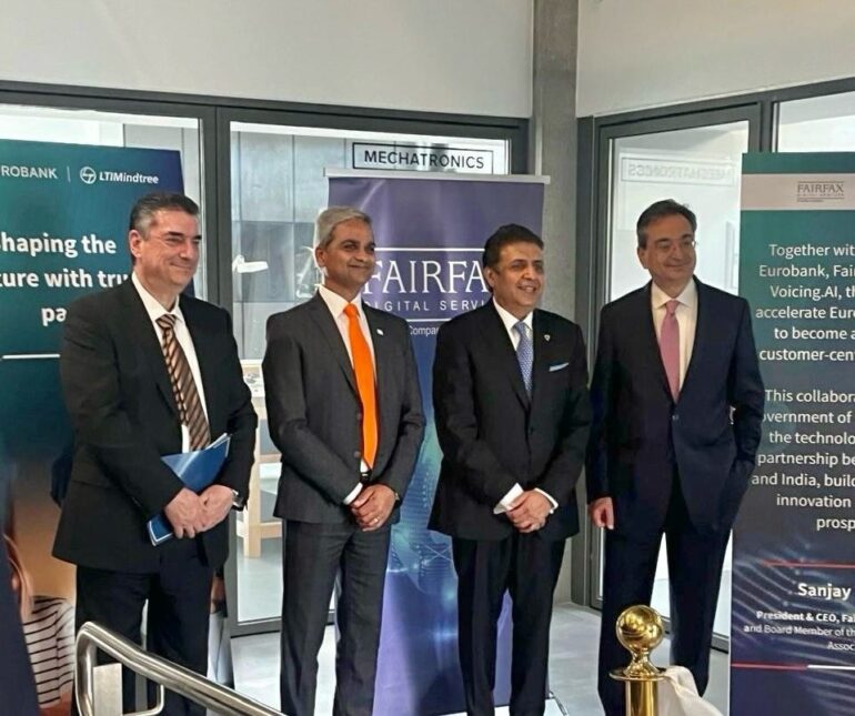 Συνεργασία LTIMindtree, Eurobank και Fairfax Digital Services για τη δημιουργία του Κέντρου Agentic Τεχνητής Νοημοσύνης και Ψηφιακών Τεχνολογιών στην Κύπρο