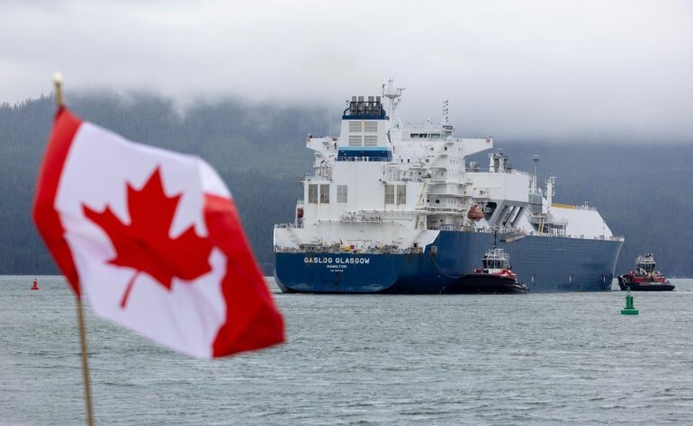 Ο Καναδάς ολοκλήρωσε την πρώτη φάση της γραμμής για το LNG