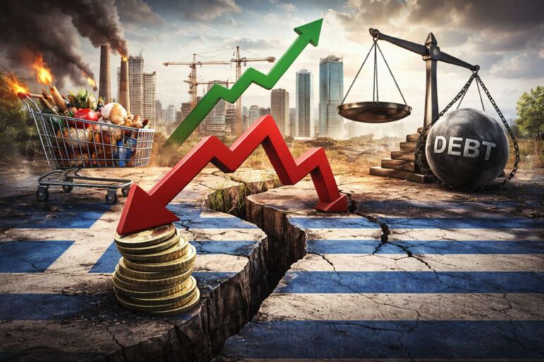 ΤτΕ: Ανάπτυξη με «ρωγμές» σε πληθωρισμό, χρέος, ανταγωνιστικότητα