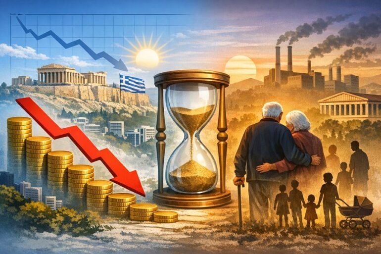Oxford Economics: Το χρέος υποχωρεί, το δημογραφικό πιέζει την Ελλάδα έως το 2030
